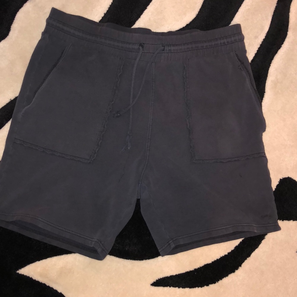 black shorts
